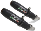 Système D'Échappement Homologué Au Niveau Sonore Deeptone Cafe Racer Acier Noir - Gpr Compatible Avec Ducati Sport Classic 1000 S - Gt - Poul Smart (2006-2010)