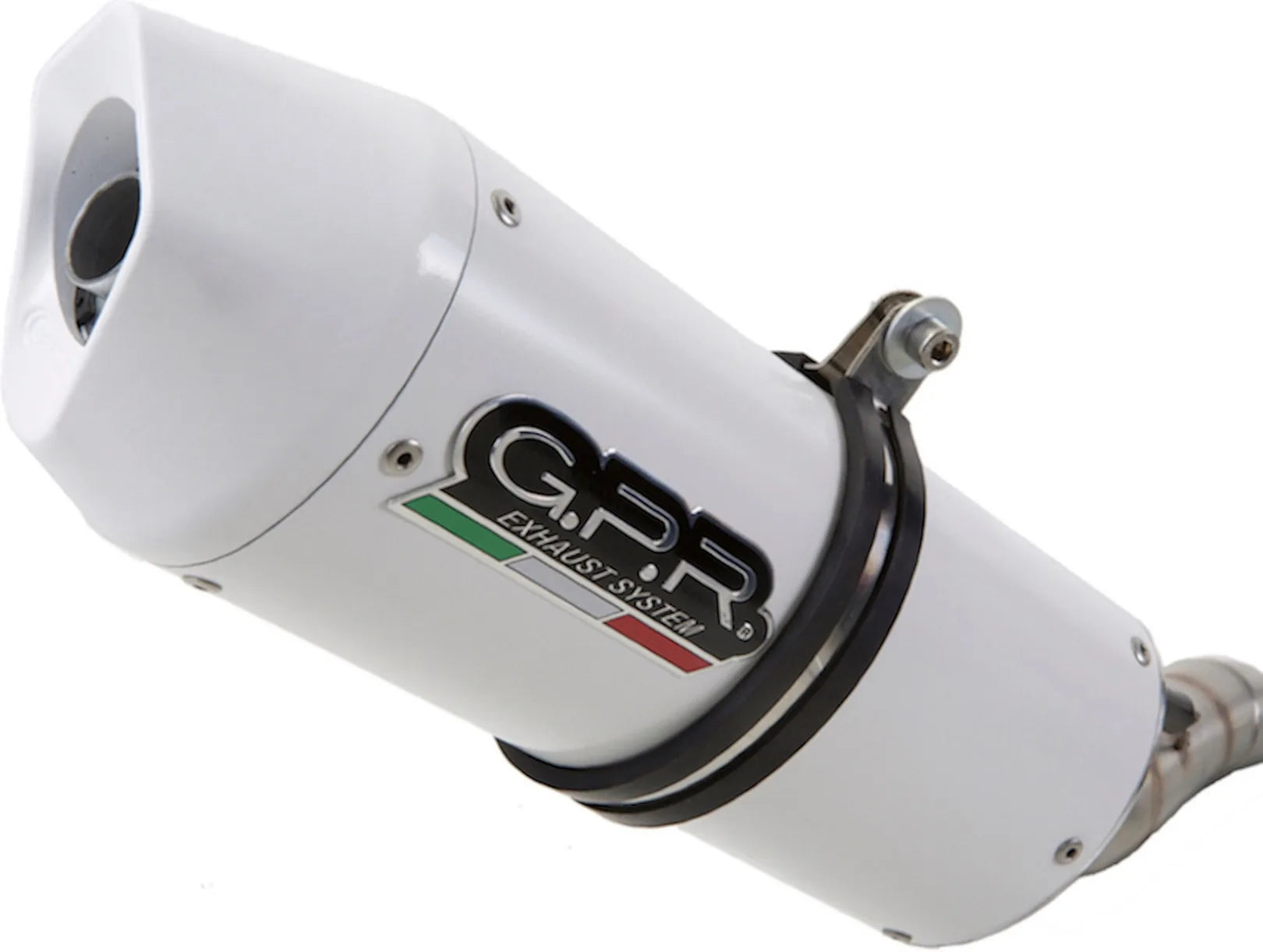 Système D'Échappement Catalytique Avec Homologation Acoustique Albus Evo4 Aluminium Blanc - Gpr Compatible Avec Aprilia Sx 125 (2018-2020)