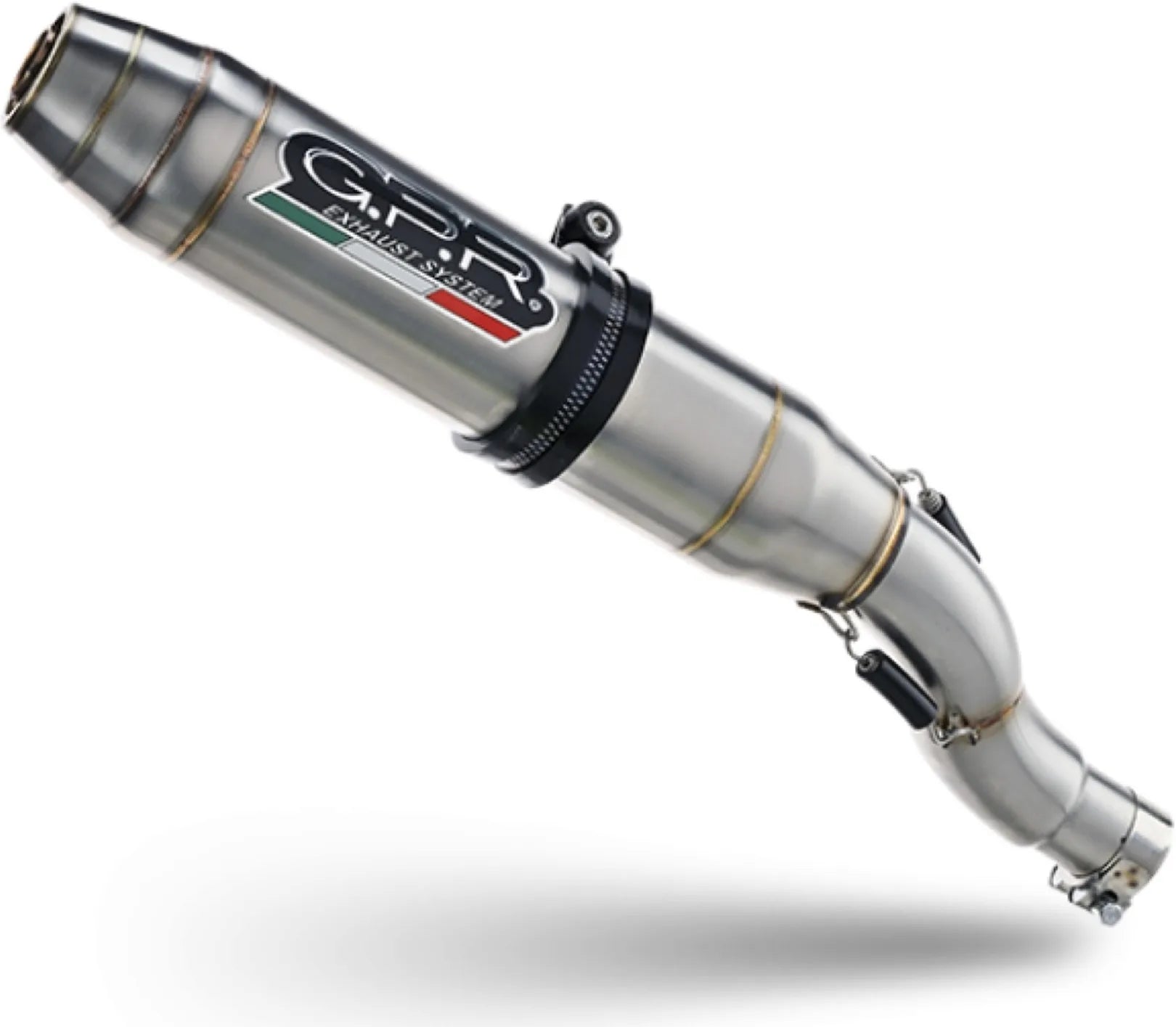 Système D'Échappement Complet Avec Catalyseur Et Homologation Acoustique Deeptone Acier - Gpr Compatible Avec Zontes Zt 310 R (2018-2020)