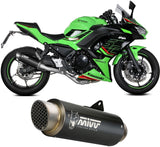 Complete Catalytic Exhaust System With Sound Certification Gppro Steel Black - Mivv Compatible With Kawasaki Ninja 650 (2025-2026)