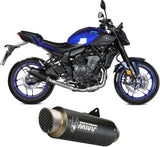 Complete Catalytic Exhaust System With Sound Certification Gppro Steel Black - Mivv Compatible With Yamaha Mt-07 (2025-2026)