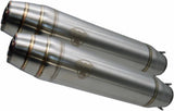 Exhaust Tip With Noise Certification Deeptone Cafe Racer Stainless Steel - Gpr Compatible With Bmw R 90 Gs (1980-1987)