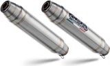 Dual Catalytic Exhaust Tips With Sound Certification Deeptone Stainless Steel - Gpr Compatible With Ducati 1098 (2006-2012)
