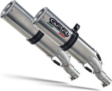 Double Sortie D'Échappement Homologuée Au Niveau Sonore M3 Titanium - Gpr Compatible Avec Honda Vfr 800 V-Tec (2002-2013)