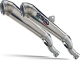 Dual Catalytic Exhaust Tips With Sound Certification Powercone Evo Stainless Steel - Gpr Compatible With Royal Enfield Continental 650 (2019-2020)