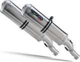 Dual Exhaust System With Sound Certification Satinox Stainless Steel - Gpr Compatible With Ducati Monster 695 (2006-2008)