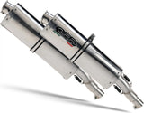 Double Sortie D'Échappement Homologuée Au Niveau Sonore Trioval Acier - Gpr Compatible Avec Honda Vfr 800 V-Tec (2002-2013)