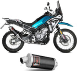 Exhaust Tip With Noise Certification Dakar Steel Black - Mivv Compatible With Cfmoto 450 Mt (2024-2026)