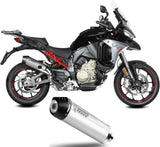 Exhaust Tip With Noise Certification Oval Titanium Carbon Fiber End Cap - Mivv Compatible With Ducati Multistrada V4S (2025-2026)