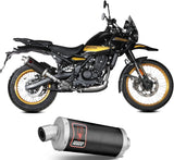 Exhaust Tip With Noise Certification Dakar Steel Black - Mivv Compatible With Royal Enfield Himalayan (2024)