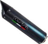 Exhaust Tip With Noise Certification Oval Titanium - Gpr Compatible With Suzuki Gsr 600 (2006-2011)