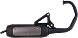 Complete Catalytic Exhaust System With Sound Certification Hand Made Tt Black Aluminum - Leovince Compatible With Piaggio Nrg 50 Power Dd Carburetor (2005-2006)