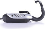 Système D'Échappement Complet Avec Catalyseur Et Homologation Acoustique Sitoplus Acier - Leovince Compatible Avec Peugeot Squab (1995-1997)