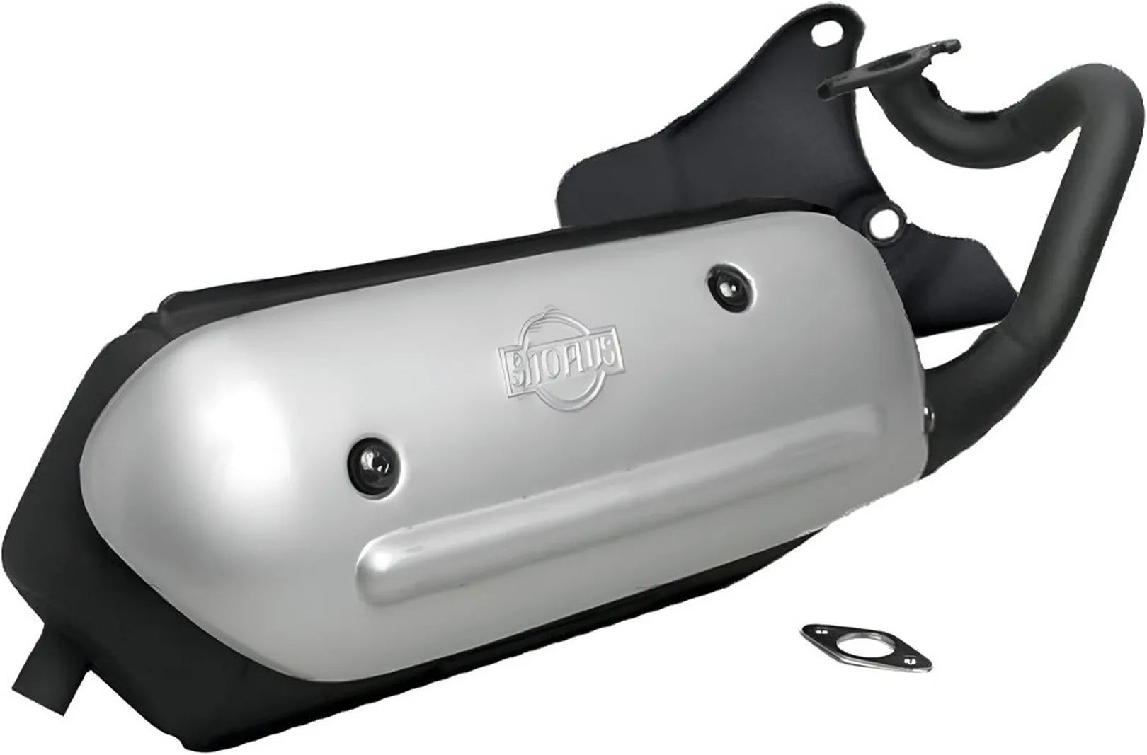 Système D'Échappement Complet Avec Catalyseur Et Homologation Acoustique Sitoplus Acier - Leovince Compatible Avec Aprilia Scarabeo 50 (1993-1997)