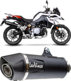 Système D'Échappement Homologué Au Niveau Sonore Nero Acier Embout Carbon Fiber - Leovince Compatible Avec Bmw F 850 Gs - Adventure (2018-2024)