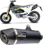 Système D'Échappement Homologué Au Niveau Sonore Nero Acier Embout Carbon Fiber - Leovince Compatible Avec Husqvarna 701 Supermoto (2021-2024)