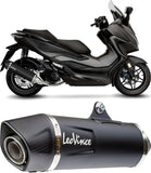Système D'Échappement Complet Avec Catalyseur Et Homologation Acoustique Nero Acier Embout Carbon Fiber - Leovince Compatible Avec Honda Forza 125 (2021-2024)