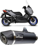Système D'Échappement Complet Avec Catalyseur Et Homologation Acoustique Nero Acier Embout Carbon Fiber - Leovince Compatible Avec Yamaha X-Max 125 (2021-2024)