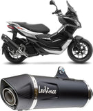 Système D'Échappement Homologué Au Niveau Sonore Nero Acier Embout Carbon Fiber - Leovince Compatible Avec Aprilia Sr Gt 125 - Sport (2022-2024)