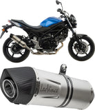 Système D'Échappement Homologué Au Niveau Sonore Lv One Evo Acier Embout Carbon Fiber - Leovince Compatible Avec Suzuki Sv 650 (2016-2024)