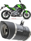 Système D'Échappement Homologué Au Niveau Sonore Lv Pro Carbon Fiber Embout Carbon Fiber - Leovince Compatible Avec Kawasaki Z 900 (2017-2019)