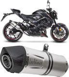 Système D'Échappement Homologué Au Niveau Sonore Lv One Evo Acier Embout Carbon Fiber - Leovince Compatible Avec Suzuki Gsx-S 750 - Z Abs (2017-2020)