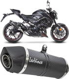 Exhaust Tip With Noise Certification Lv One Evo Carbon Fiber Carbon Fiber End Cap - Leovince Compatible With Suzuki Gsx-S 750 - Z Abs A2 (2019-2020)
