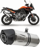 Système D'Échappement Homologué Au Niveau Sonore Lv One Evo Acier Embout Carbon Fiber - Leovince Compatible Avec Ktm 1290 Super Adventure R - S (2017-2020)