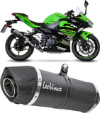 Exhaust Tip With Noise Certification Lv One Evo Carbon Fiber Carbon Fiber End Cap - Leovince Compatible With Kawasaki Z 500 - Se (2024-2026)