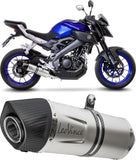 Système D'Échappement Complet Avec Catalyseur Et Homologation Acoustique Lv One Evo Acier Embout Carbon Fiber - Leovince Compatible Avec Yamaha Yzf-R 125 (2017-2018)