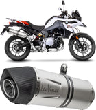 Système D'Échappement Homologué Au Niveau Sonore Lv One Evo Acier Embout Carbon Fiber - Leovince Compatible Avec Bmw F 850 Gs - Adventure (2018-2024)