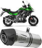 Système D'Échappement Homologué Au Niveau Sonore Lv One Evo Acier Embout Carbon Fiber - Leovince Compatible Avec Kawasaki Versys 1000 (2019-2024)