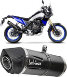 Système D'Échappement Homologué Au Niveau Sonore Lv One Evo Acier Noir Embout Carbon Fiber - Leovince Compatible Avec Yamaha Ténéré 700 (2025-2026)