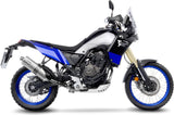 Système D'Échappement Homologué Au Niveau Sonore Lv One Evo Acier Embout Carbon Fiber - Leovince Compatible Avec Yamaha Ténéré 700 Rally (2025-2026)
