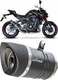 Système D'Échappement Homologué Au Niveau Sonore Lv Pro Carbon Fiber Embout Carbon Fiber - Leovince Compatible Avec Kawasaki Z 900 (2020-2024)