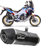 Exhaust Tip With Noise Certification Lv One Evo Stainless Steel Carbon Fiber End Cap - Leovince Compatible With Ktm 1290 Super Adventure (2015-2016)