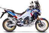 Exhaust Tip With Noise Certification Lv One Evo Stainless Steel - Leovince Compatible With Honda Crf 1100 L Africa Twin Adventure Sports (2024-2026)