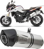 Système D'Échappement Homologué Au Niveau Sonore Lv One Evo Acier Embout Carbon Fiber - Leovince Compatible Avec Bmw F 800 R (2017-2020)
