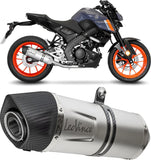 Système D'Échappement Complet Avec Catalyseur Et Homologation Acoustique Lv One Evo Acier Embout Carbon Fiber - Leovince Compatible Avec Yamaha Yzf-R 125 (2021-2024)
