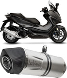 Système D'Échappement Complet Avec Catalyseur Et Homologation Acoustique Lv One Evo Acier Embout Carbon Fiber - Leovince Compatible Avec Honda Forza 125 (2021-2024)