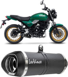 Complete Catalytic Exhaust System With Sound Certification Lv One Evo Carbon Fiber Carbon Fiber End Cap - Leovince Compatible With Kawasaki Z 650 (2021-2026)