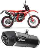 Système D'Échappement Homologué Au Niveau Sonore Lv One Evo Acier Noir Embout Carbon Fiber - Leovince Compatible Avec Beta Rr 4T 125 Lc (2021-2024)