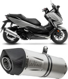 Système D'Échappement Homologué Au Niveau Sonore Lv One Evo Acier Embout Carbon Fiber - Leovince Compatible Avec Honda Forza 350 (2021-2024)