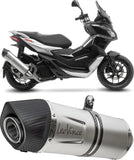 Système D'Échappement Homologué Au Niveau Sonore Lv One Evo Acier Embout Carbon Fiber - Leovince Compatible Avec Aprilia Sr Gt 125 - Sport (2022-2024)