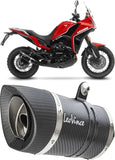 Système D'Échappement Homologué Au Niveau Sonore Lv Pro Carbon Fiber Embout Carbon Fiber - Leovince Compatible Avec Moto Morini X-Cape 650 - A2 (2021-2024)