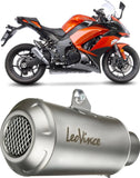Double Sortie D'Échappement Homologuée Au Niveau Sonore Lv-10 Acier Embout Acier - Leovince Compatible Avec Kawasaki Z 1000 Sx (2017-2020)