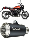 Système D'Échappement Homologué Au Niveau Sonore Lv-10 Acier Noir Embout Acier - Leovince Compatible Avec Kawasaki Z 900 Rs (2018-2024)