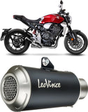 Système D'Échappement Homologué Au Niveau Sonore Lv-10 Acier Noir Embout Acier - Leovince Compatible Avec Honda Cb 1000 R Neo Sports Café (2018-2024)