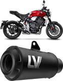 Système D'Échappement Homologué Au Niveau Sonore Lv One Evo Acier Embout Carbon Fiber - Leovince Compatible Avec Aprilia Tuono 125 (2017-2020)