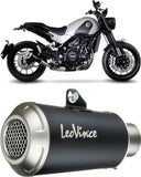 Système D'Échappement Homologué Au Niveau Sonore Lv-10 Acier Noir Embout Acier - Leovince Compatible Avec Benelli Leoncino - Trail 500 (2017-2024)